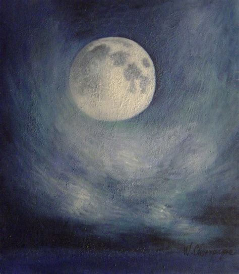 Moon Abstract Painting by Our Originals Reproduction | iPaintings.com