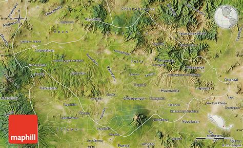 Satellite Map of Tlaxcala