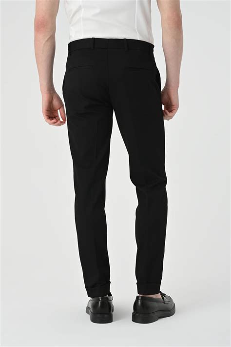 Antioch Siyah Slim Fit Beli Ba Lamal Erkek Pantolon