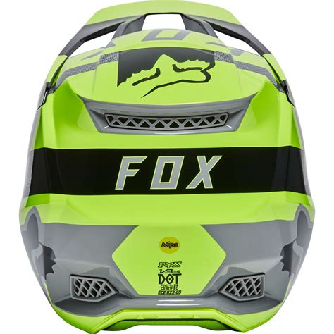 Fox Racing V Rs Riet Helmet Flo Yellow Sixstar Racing