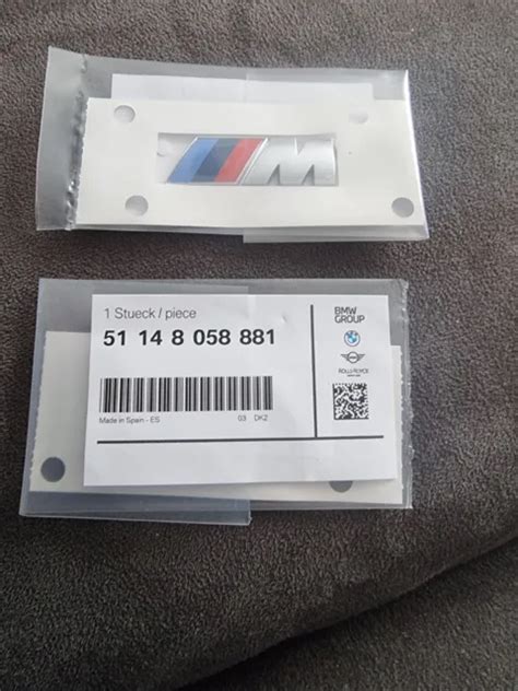 Genuine Bmw M Sport Wing Badge Picclick Uk