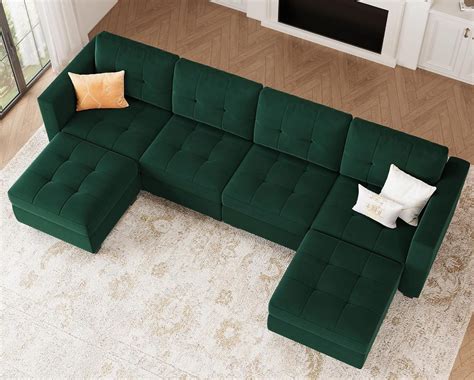 Amazon Belffin U Shaped Modular Sectional Sofa Modular Couch With