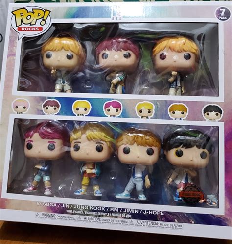 Limited Edition Bts Exclusive Funko Pop Rocks Bts Pack Hobbies