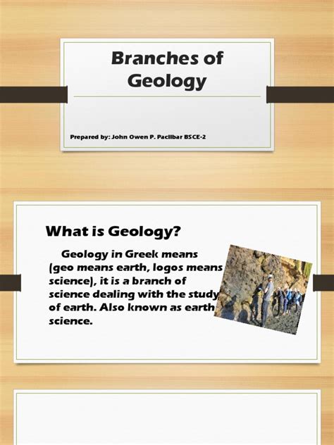 Branches of Geology | PDF