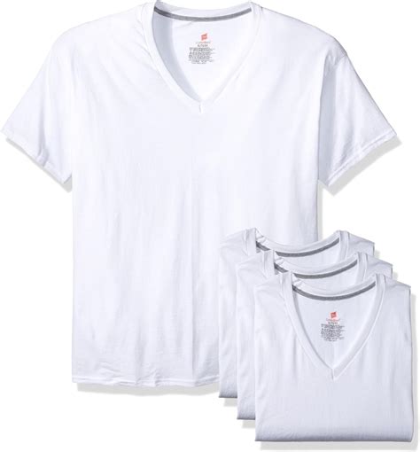 Hanes Mens 3 Pack Comfortblend V Neck White Xx Large At Amazon Mens Clothing Store