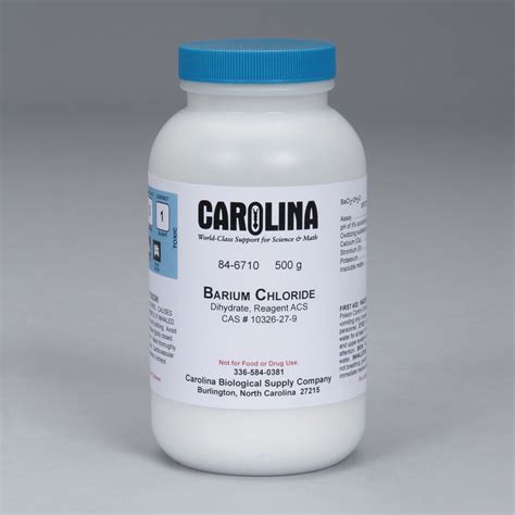 Barium Chloride Dihydrate Acs Grade G Carolina