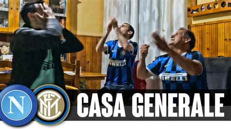 Live Reaction Napoli Inter 1 1 Coppa Italia Casa Generale Youtube