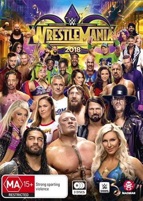 Buy WWE Wrestle Mania 2018 On DVD Sanity Online