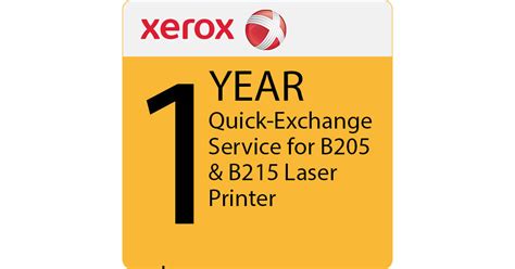 Xerox 1 Year Extended Quick Exchange Service For B205 And Eb2x5q2