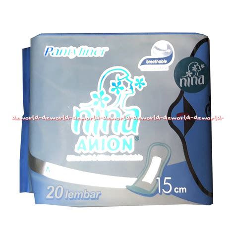 Jual Nina Anion Panty Liner Lembar Naturall Scent Bagus Biru Cm