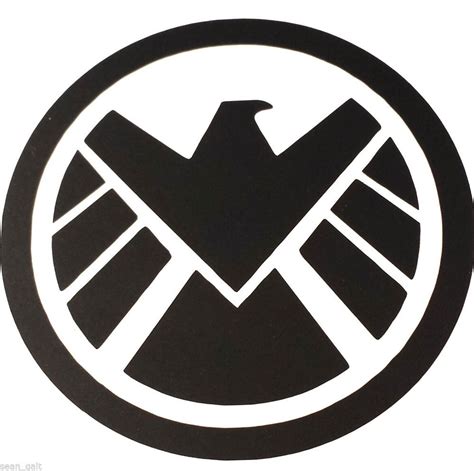 Avenger And Marvel Agents Of SHIELD Logo Vinyl Decal Size Color Style