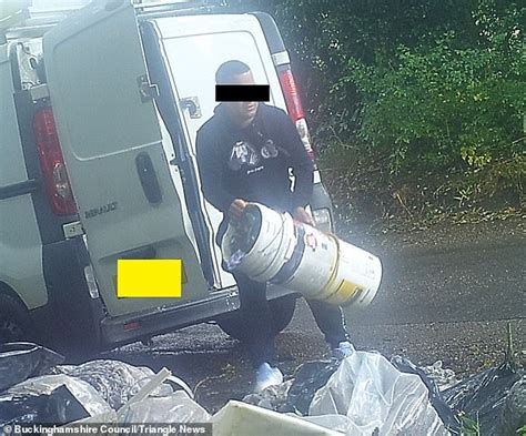 Moment Brazen Fly Tipper Is Caught Red Handed Dumping Household Waste