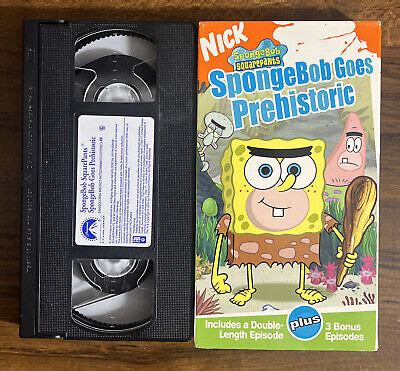 SpongeBob Squarepants Goes Prehistoric VHS Grelly USA