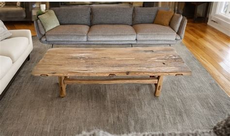 Rustic Low Coffee Table Reclaimed Handmade Furniture - Etsy