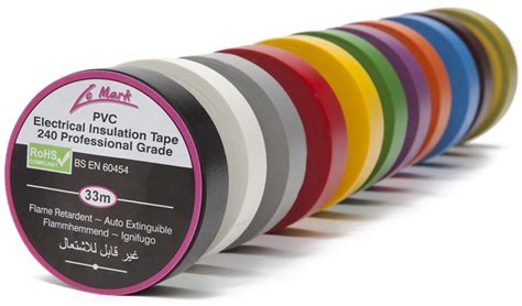 Le Mark Pvc Isolatie Tape Mm Breed Kleuren Mix Rollen