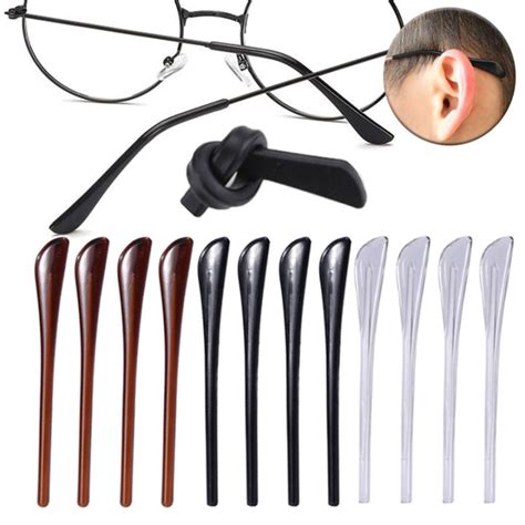 5pairs Ear Spectacles Comfort Silicone Hook Sunglasses Set Soft Leg For