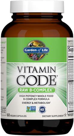 Garden Of Life Vitamin Code Raw B Complex C Psulas Para Favorecer El