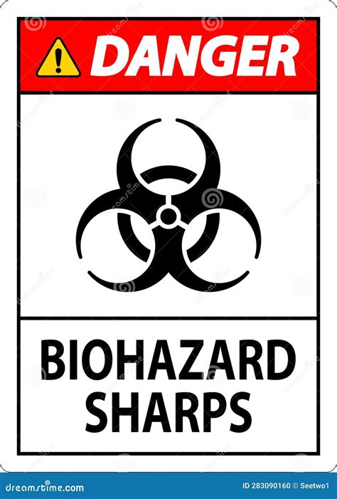 Danger Biohazard Warning Label Sign Gas Mask Icon Infected Specimen