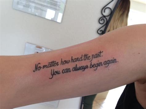 Spruch Tattoo Art Forever