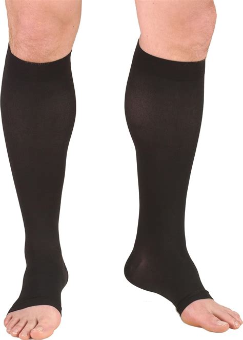 Truform Mmhg Compression Socks For Men And Women Knee High Open