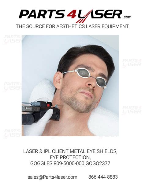 Laser And Ipl Client Metal Eye Shields Eye Protection Goggles 809 5000 000 Gogo2377 Parts4laser