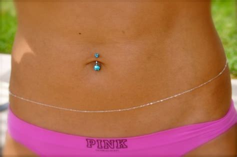 Silver Belly Chain Silver Body Chain Silver Bikini