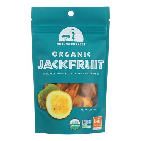 Mavuno Harvest Organic Dried Fruits Jackfruit Case Of 6 2 Oz