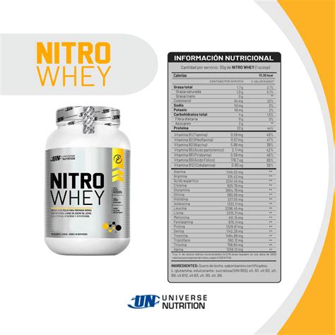 Prote Na Universe Nutrition Nitro Whey Kg Chocolate Shaker