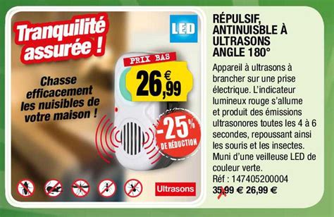 Promo R Pulsif Anti Nuisible Ultrasons Angle Chez Outiror