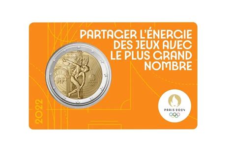 2 Euro Frankrijk 2022 Olympische Spelen In Coincard 5 Coincards