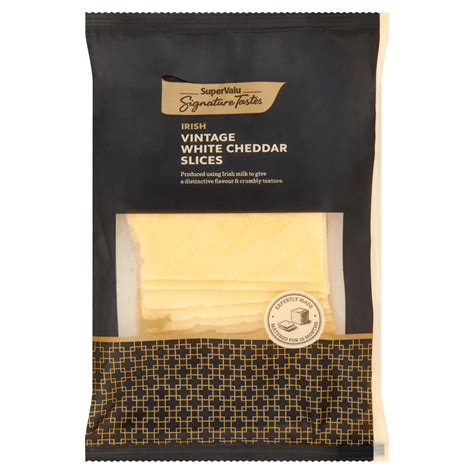 SuperValu Signature Tastes Irish Vintage White Cheddar Slices 150 G