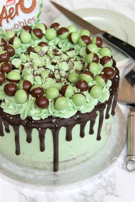 Mint Aero Cake Janes Patisserie