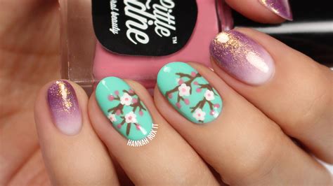 Spring Cherry Blossom Nail Art Hannah Rox It