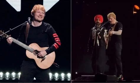 In Mumbai Ed Sheeran And Indian Artist Diljit Dosanjh Perform A