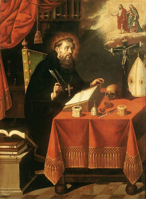 Saint Augustine painting by Antonio Rodríguez Catholic Books Catholic