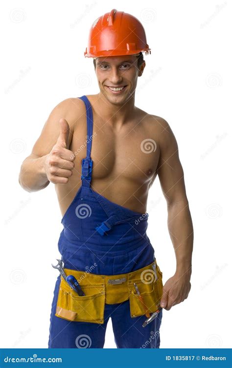 Handyman Everything S Fine Stock Image Image Of Powerful Figure