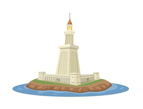 Lighthouse Of Alexandria Vector Art, Icons, and Graphics for Free Download