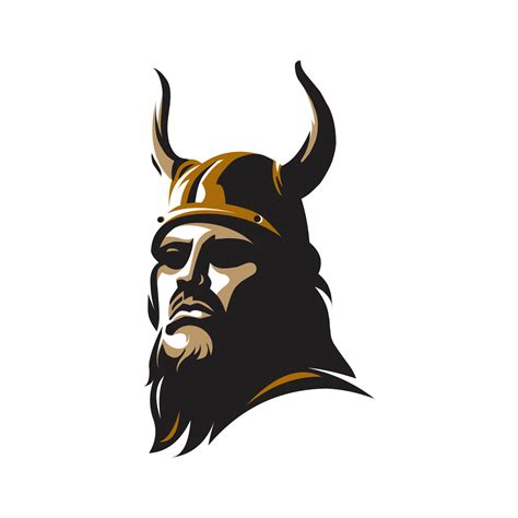 vintage logo viking vector template illustration 7993702 Vector Art at ...