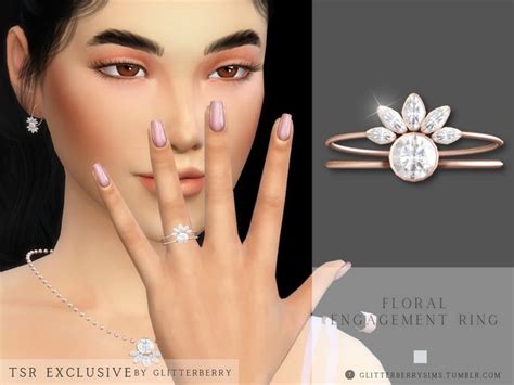 The Sims Resource Floral Engagement Ring Floral Engagement Ring