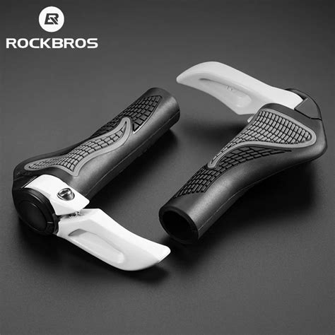 ROCKBROS Ergonomic MTB Grips Aluminum Alloy Locked Vice Handle Rubber