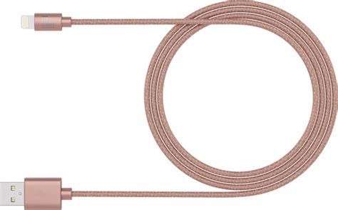 BeHello Charge And Sync Cable Lightning 1m Braided Rose Gold Bol