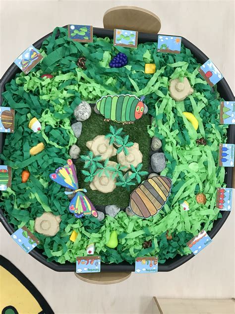 The Very Hungry Caterpillar By Eric Carle Sensory Tray Story Retell