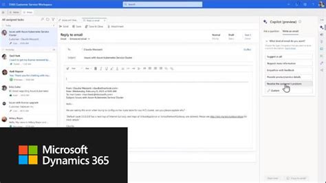 Copilot In Microsoft Dynamics Customer Service Youtube