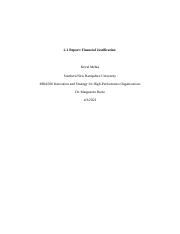 2 2 Report Financial Justification Docx 2 2 Report Financial