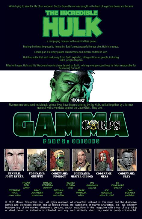 Read Online World War Hulk Gamma Corps Comic Issue 2