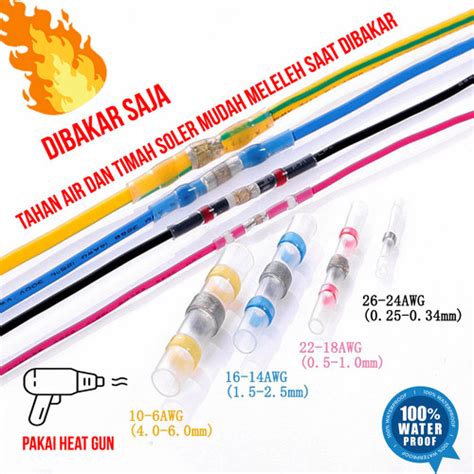 Jual In Hot Seal Wire Connector Sambungan Kabel Waterproof Solder