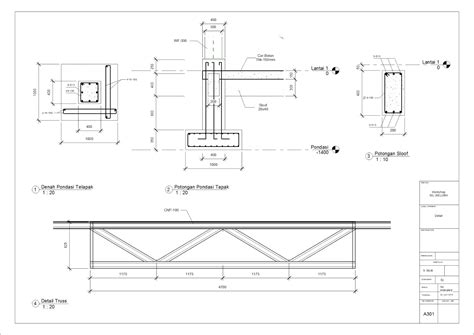 Detail Gambar Rencana Pondasi Gudang Baja Wf Koleksi Nomer