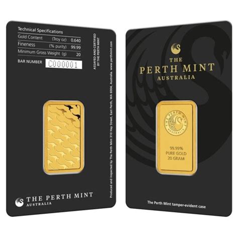 Gram Perth Mint Gold Bar For Sale New W Assay Pacific Gold And