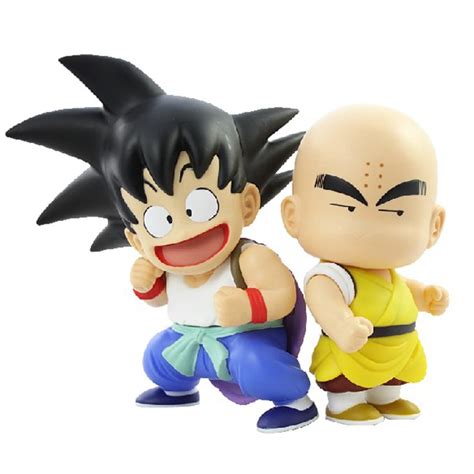 Anime japonés Dragon Ball Z Goku y krilin klilyn PVC figura de acción