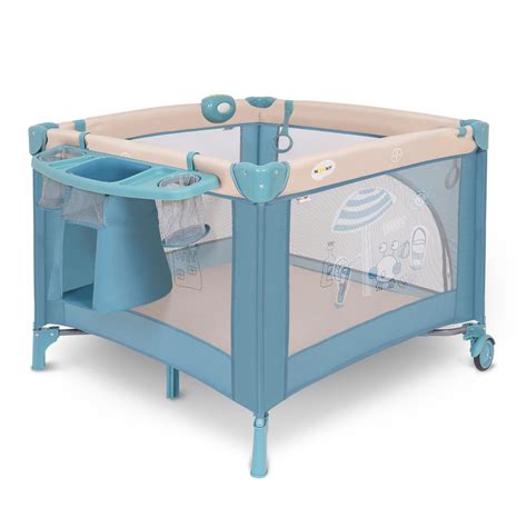 Манеж Noony Babyland Bluebeach детский 2 в 1 игровой складной большой ...